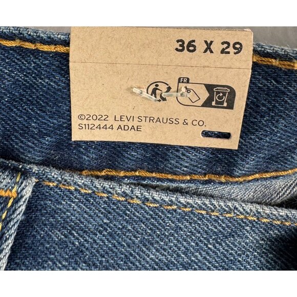 Levis 501 Original fit Mens Jeans distressed 90s relaxed patch work sz 36x29 - Picture 2 of 10